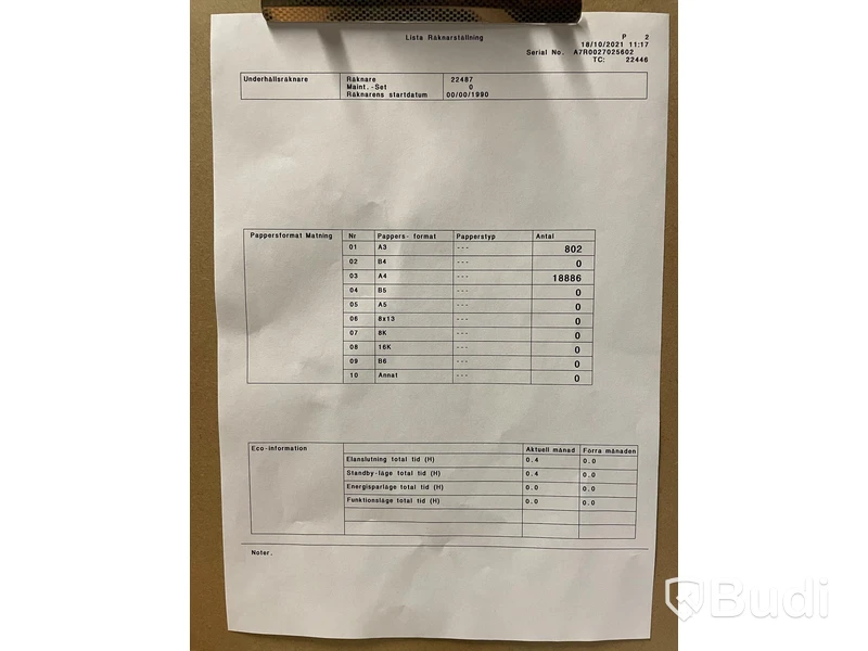 Skrivare - Konica minolta, bizhub C258. Begagnad. Funktionstestad.