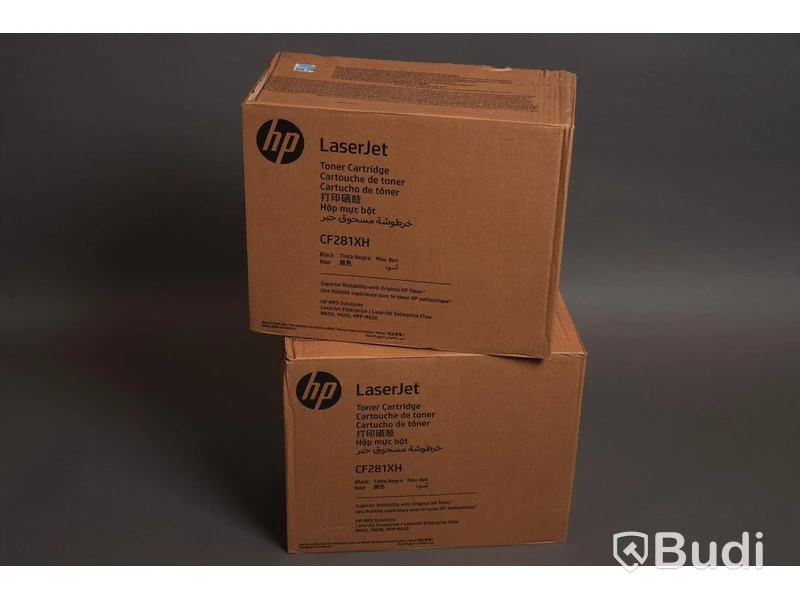 Toner - 2 st. HP, LaserJet CF281XH, svart. Ny, Obruten förpackning.