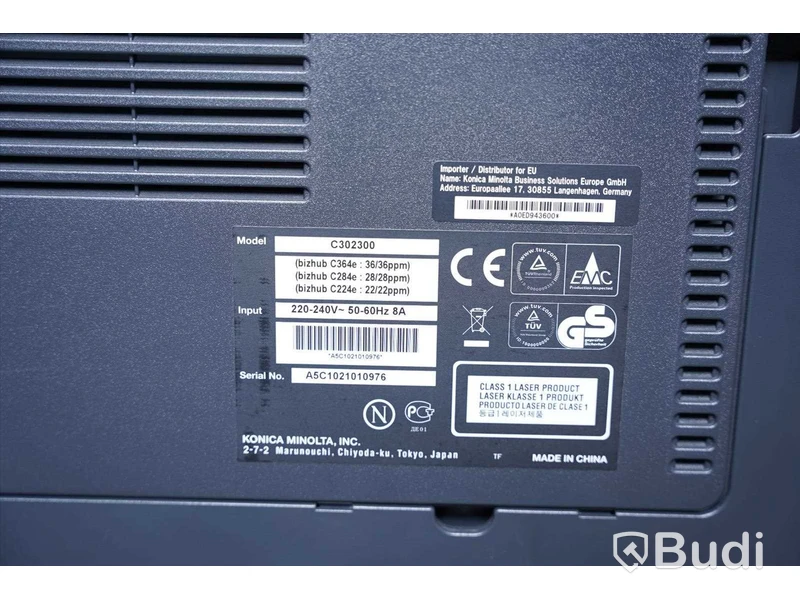 Skrivare - Konica Minolta Bizhub C364e.