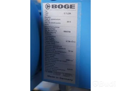 Skruvkompressor - Boge Screw Compressor C7LDR