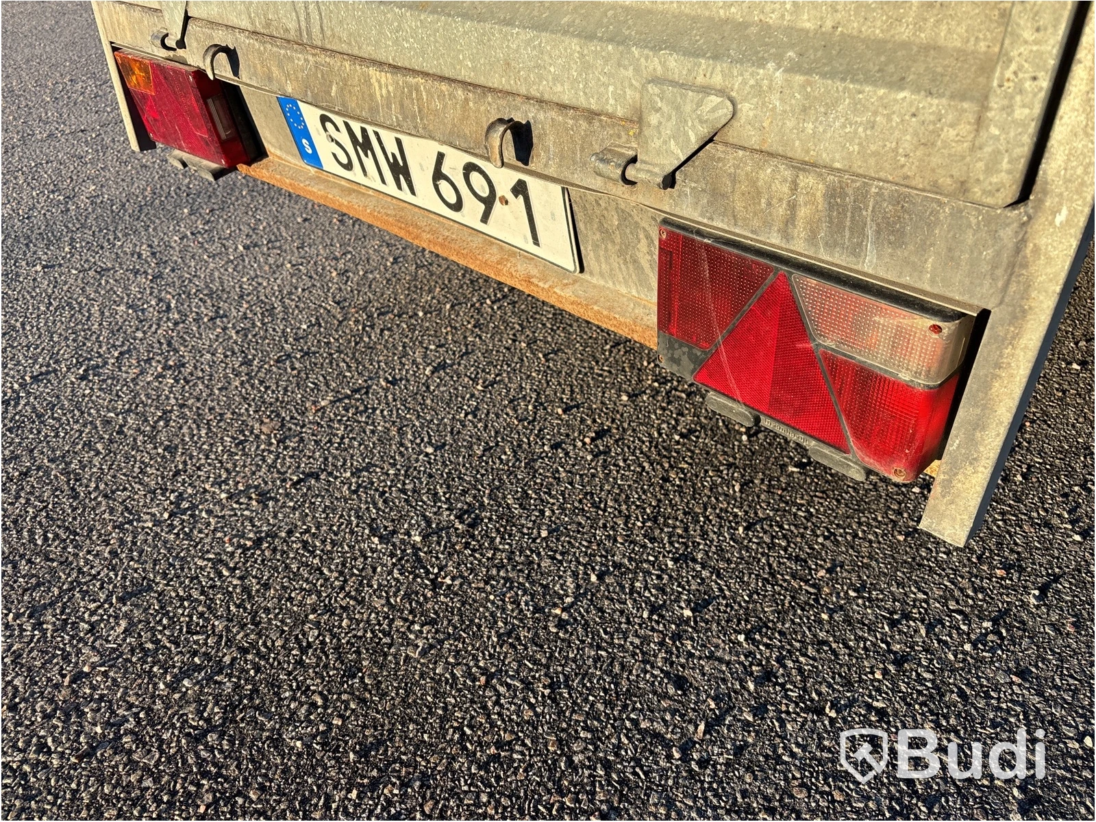Släpvagn med gallergrindar Trailergruppen 750 kg, -2001