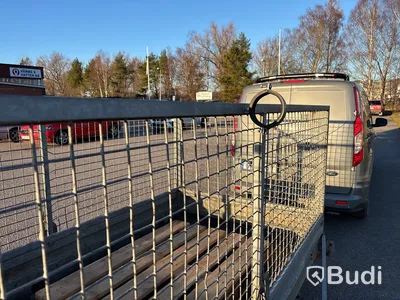 Släpvagn med gallergrindar Trailergruppen 750 kg, -2001
