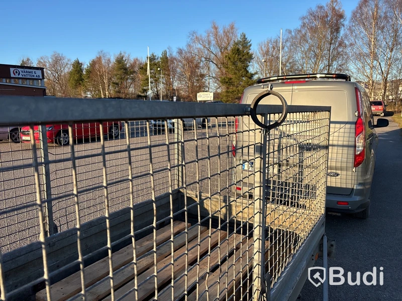 Släpvagn med gallergrindar Trailergruppen 750 kg, -2001