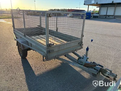 Släpvagn med gallergrindar Trailergruppen 750 kg, -2001