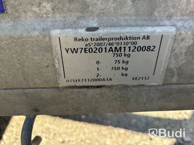 Släpvagn med gallergrindar, Reko Trailer 750 kg -2021