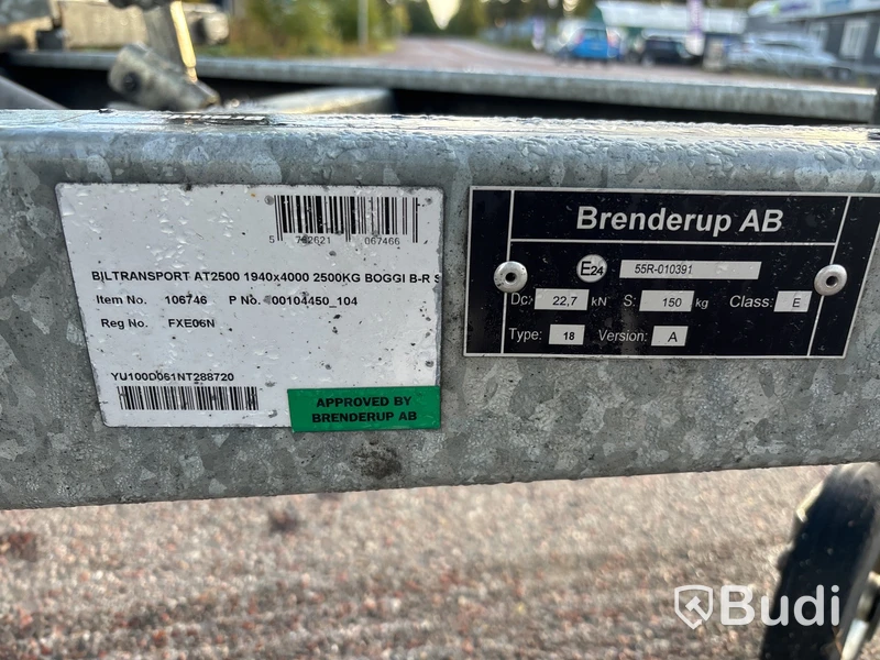 Biltransport Brenderup AT2500TB - 2022