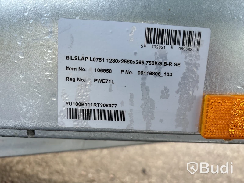 Bromsad grindvagn Brenderup L0751 - 2024