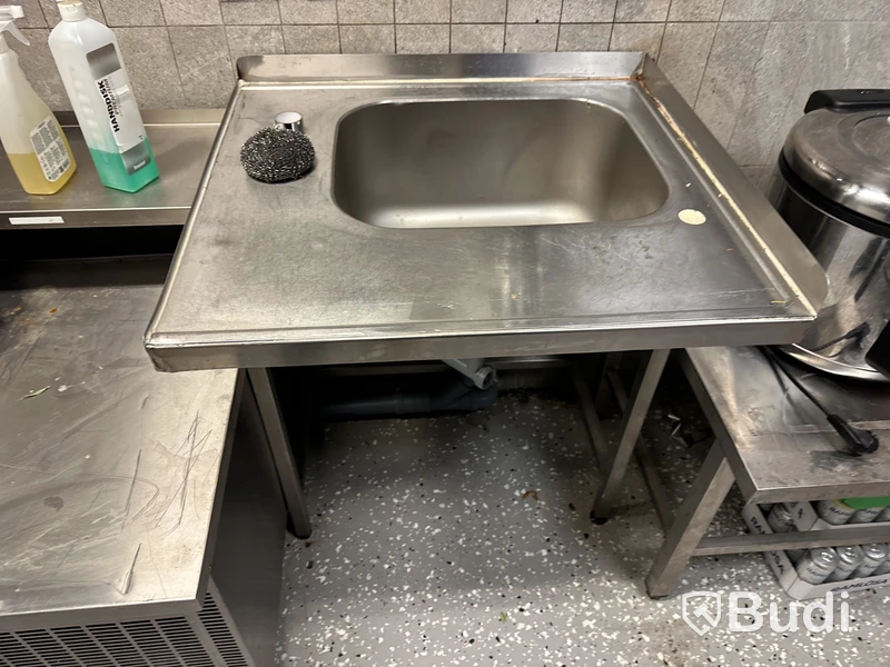 Bänk med ho rostfri  B76 D 70H 87 cm