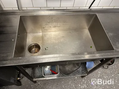 Diskbänk rostfri med ho inlastning diskmaskin