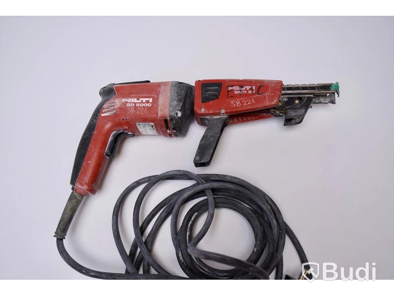 Hilti sd 5000 + smd 57 gipsautomat + skruvmagasin