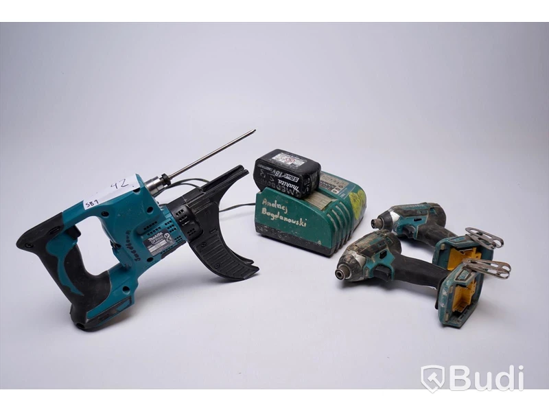 3st Makita maskiner + laddare