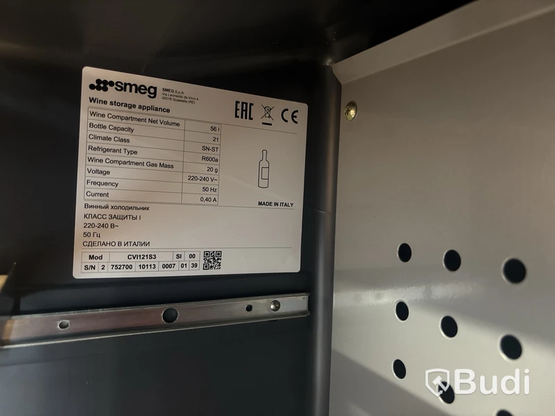 Vinkylare Smeg Linea Silver CVI121S3