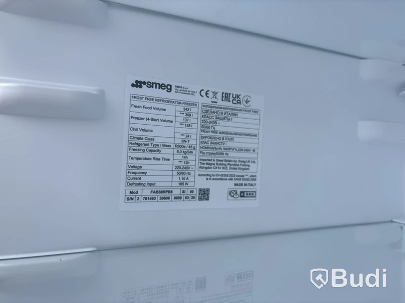 Kyl/frys SMEG FAB38RPB5