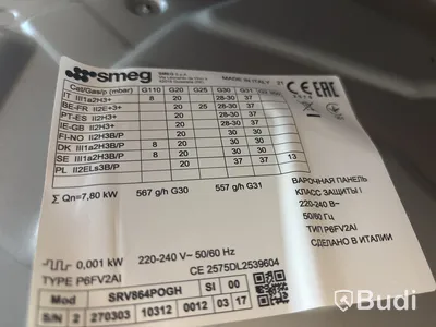 Gashäll SMEG SRV864POGH