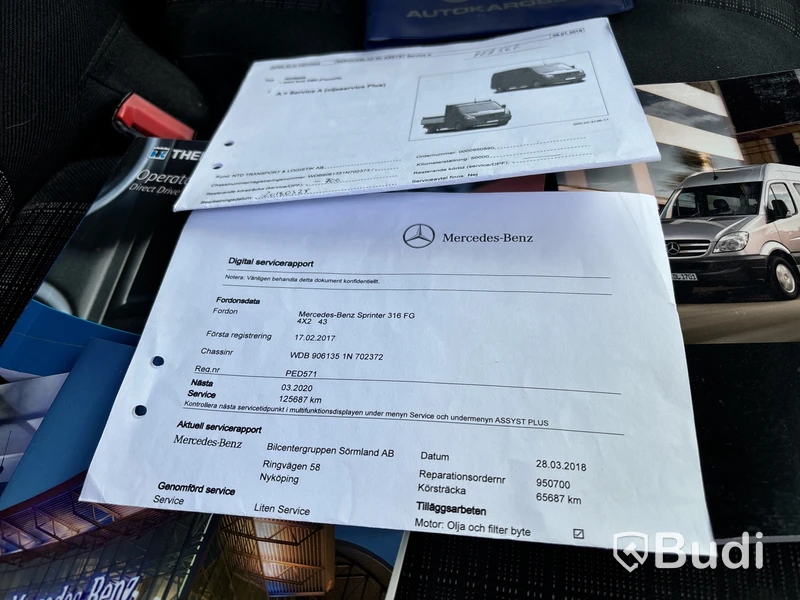 Kylbil Mercedes-Benz Sprinter 316 CDI med bakgavellyft (163hk) -2016 - EXPORT
