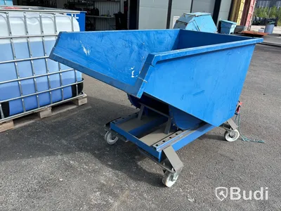 Tippbar container med hjul.