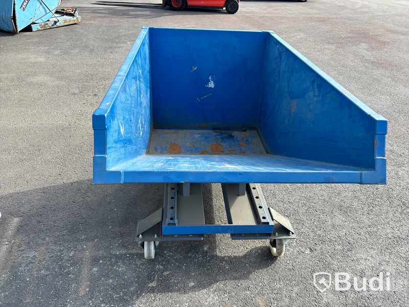 Tippbar container med hjul.