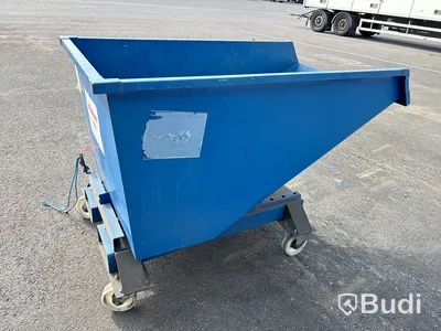 Tippbar container med hjul.