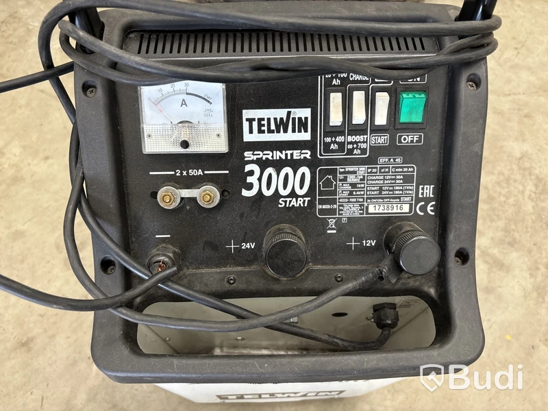 Batteriladdare med startfunktion, Telwin
