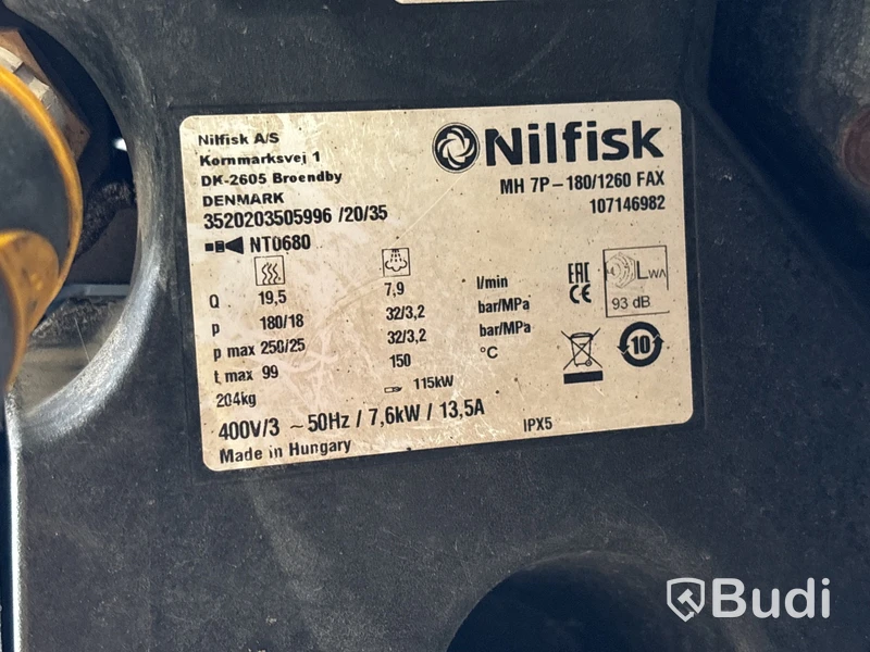 Hetvattentvätt Nilfisk MH 7P