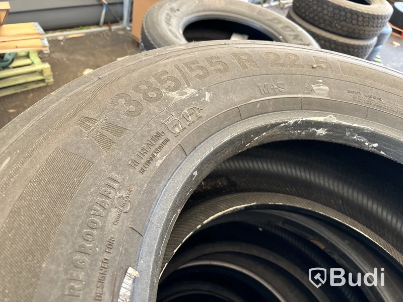 5 st lastbilsdäck, 315/80 R 22,5