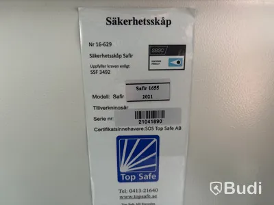 Konferensmöbel, vägg-tv, säkerhetsskåp m.m.