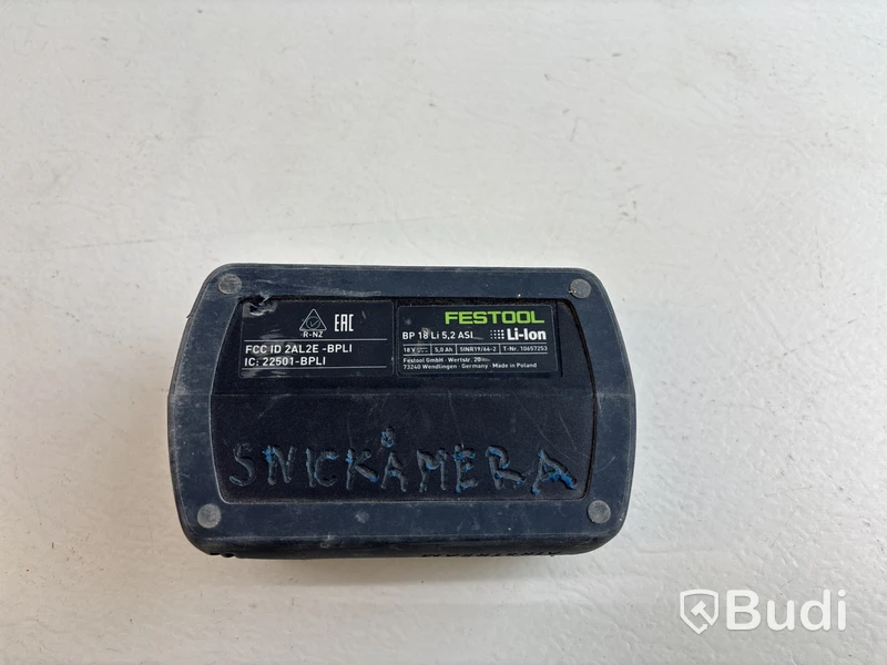 Batteri Festool, BP 18 LI 5.2 AS-ASI