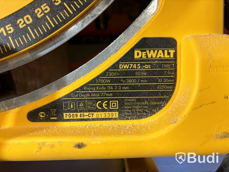 Klyvsåg Dewalt DE745-QS