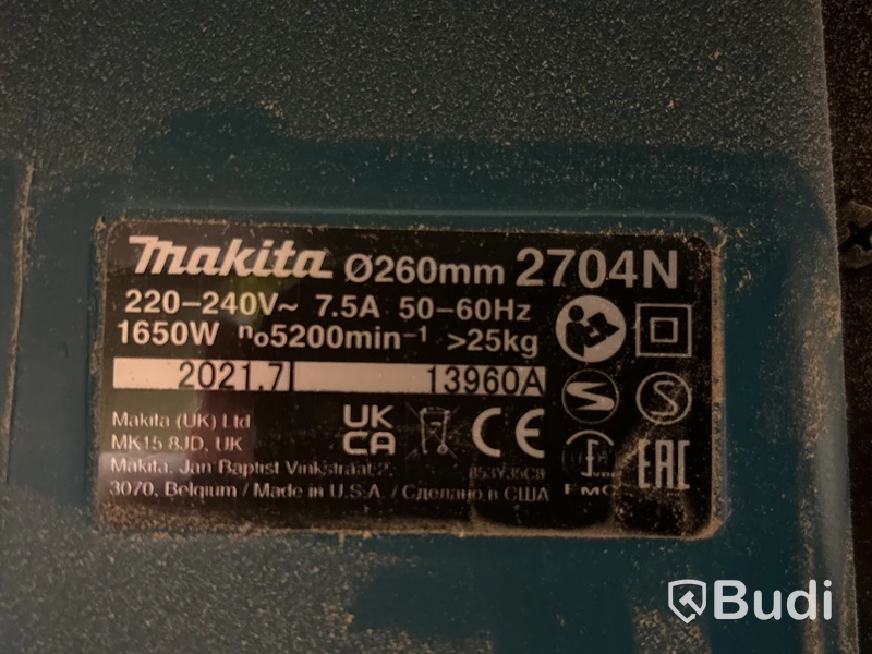 Klyvsåg Makita2704N