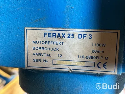 Pelarborr Ferax 25 DF 3 inkl. skruvstycke