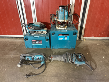 4 st sladdmaskiner Makita