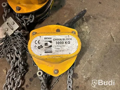 2 st kedjeblock 3000kg