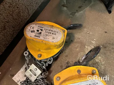 2 st kedjeblock 3000kg