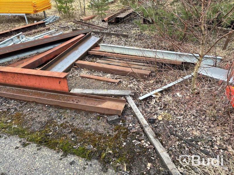 Balkar och stålmaterial Stort Parti.