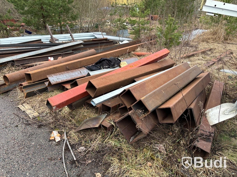 Balkar och stålmaterial Stort Parti.
