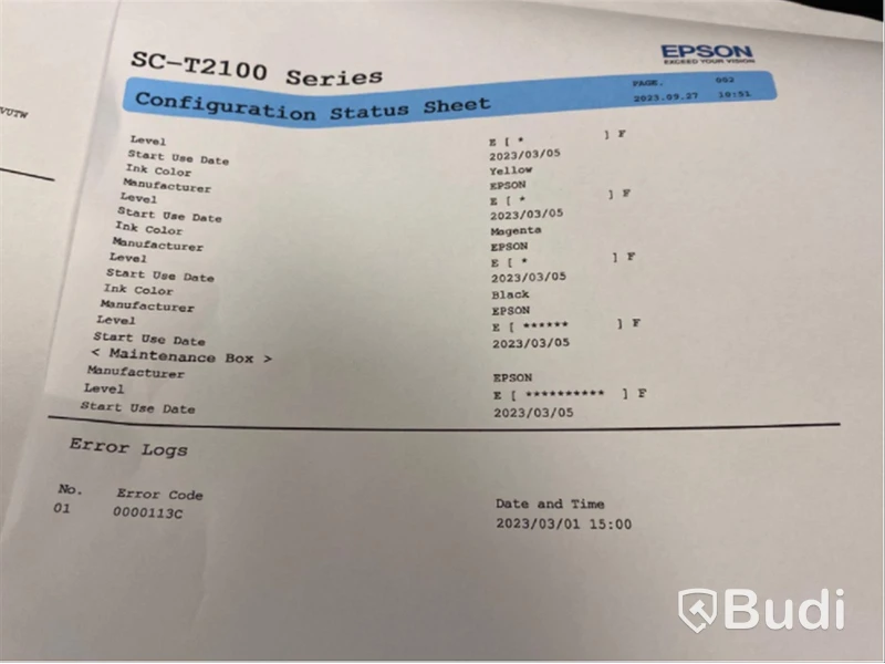 Storformatskrivare Epson SC-T2100