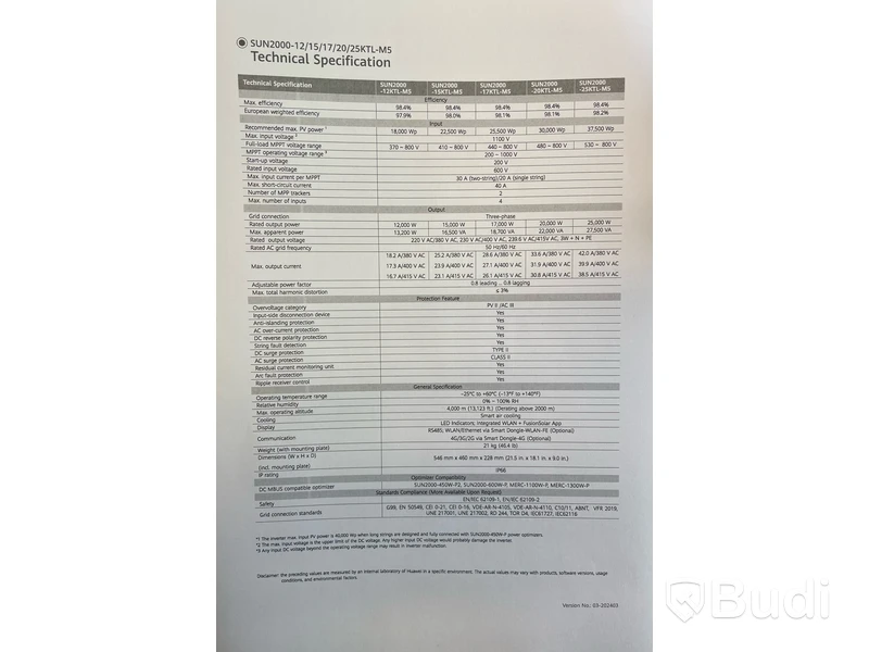 Huawei - SUN2000-25KTL-M5-25kW.
