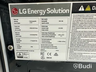 Batterilagring LG RESU 10H Prime 9.6kWh.
