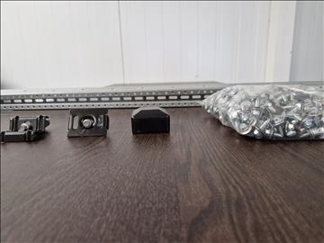 Fäste solpaneler, för 40 st solcellspaneler Plåttak