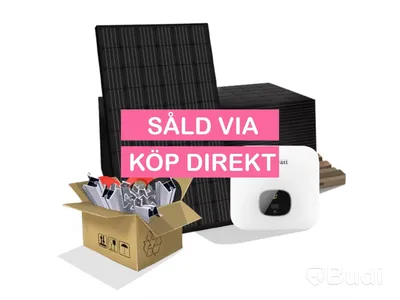 Solcellspaket plåttak - Komplett villapaket 8kW On Grid, 19st paneler samt växelriktare- SÅLD