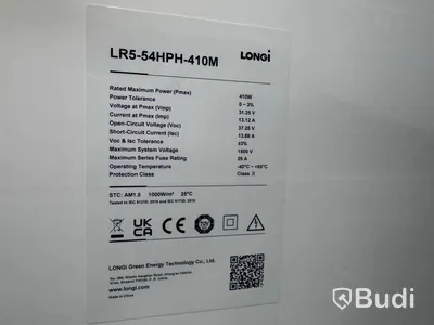 12 st solcellspaneler, Longi 410w, LR5-54HPH-410M