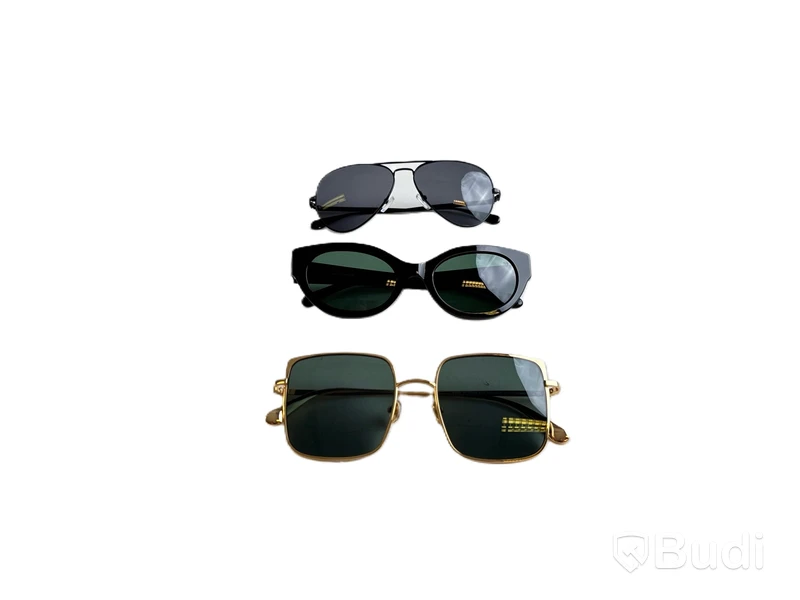 3 st. Solglasögon Nathalie Schuterman: Aviator sunglasses black, Gwyneth sunglasses gold, Aurora sunglasses black