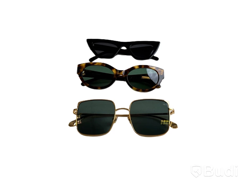 3 st. Solglasögon Nathalie Schuterman: Gwyneth sunglasses gold, Billie sunglasses black och Aurora sunglasses brown