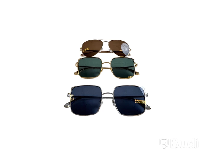 3 st. Solglasögon Nathalie Schuterman: Aviator sunglasses brown, Gwyneth sunglasses gold och Gwyneth sunglasses silver