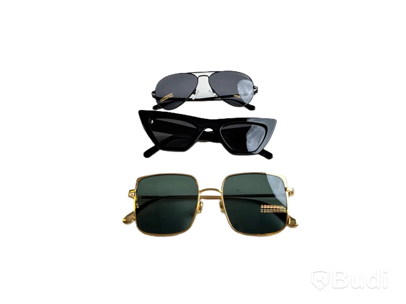 3 st. Solglasögon Nathalie Schuterman: Aviator sunglasses black, Billie sunglasses black och Gwyneth sunglasses gold