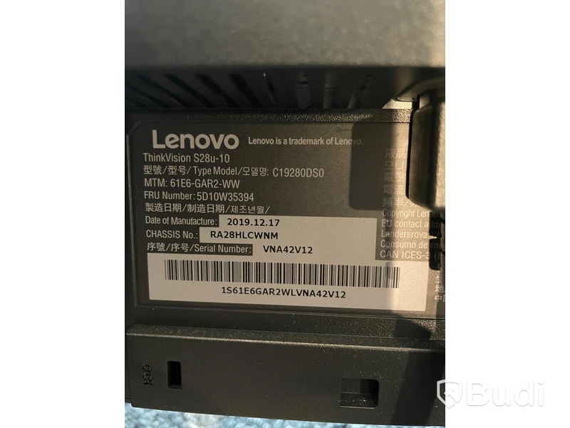 2 st Datorskärmar - Lenovo 28 ” Think vision, S28u-10