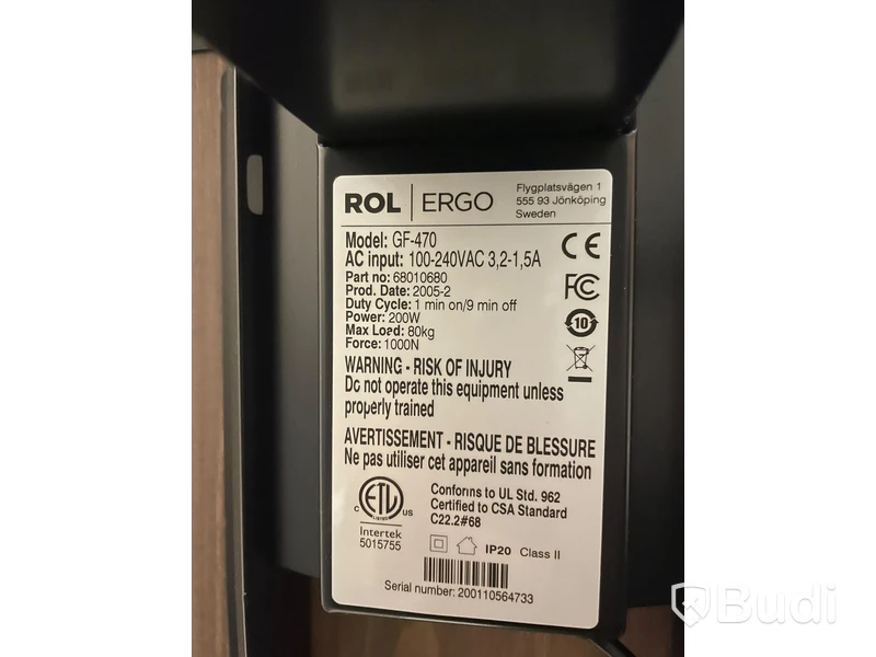 Höj- och sänkbart skrivbord ROLERGO GF-470