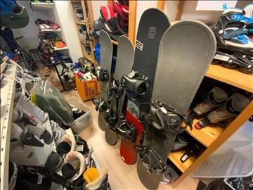 4st begagnade snowboards, 140 till 158 cm
