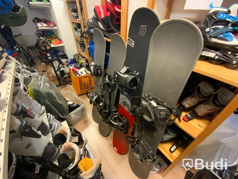 4st begagnade snowboards, 140 till 158 cm