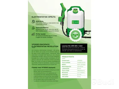 Rygghållen tryckspruta Victory Innovations VP300ES